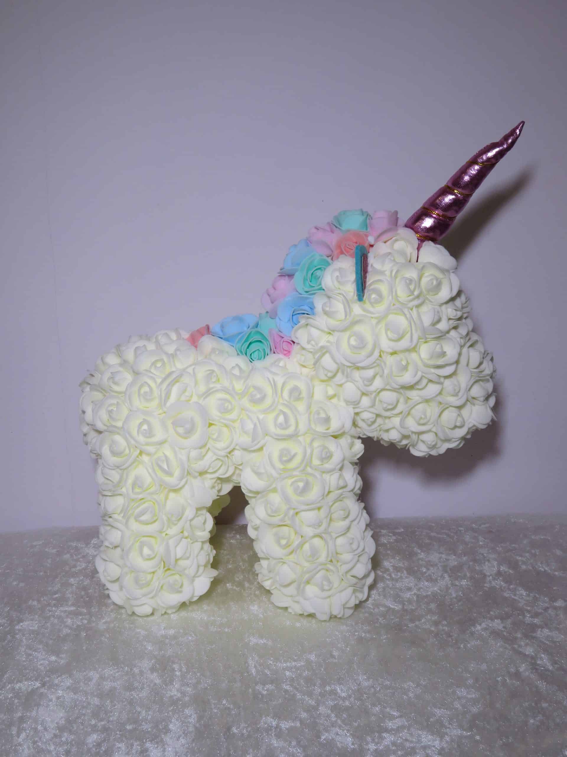 Rose Bear White Unicorn